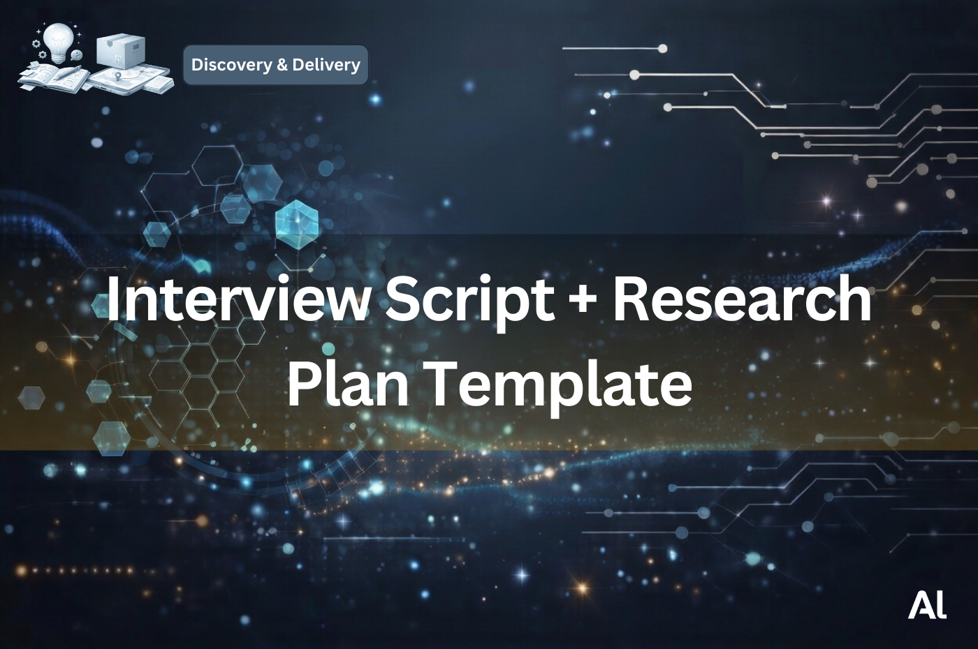 Cover for Interview Script + Research Plan Template